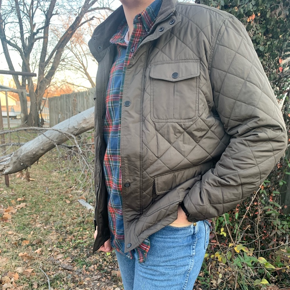 London Fog Quilted Field Coat